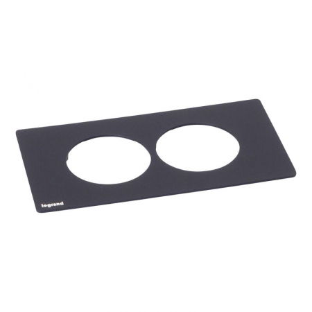Incara  Legrand - Placa finisaj metal pentru Incara Disq'In 2 posturi