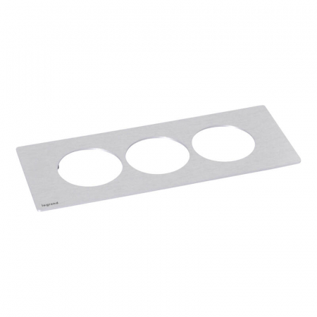 Incara  Legrand - Placa finisaj metal pentru Incara Disq'In 3 posturi