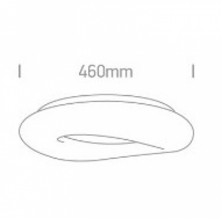 Plafoniera 23W, IP20, CRI80 62148A/W [1]