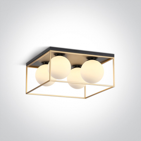 Aplice / Plafoniere - Plafoniera Decorativa E14, 4x8W, IP20 62174B/BS