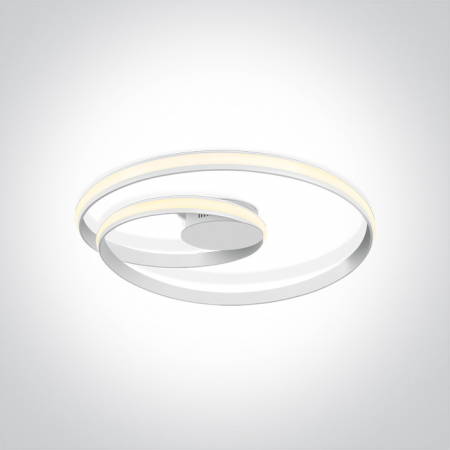 Aplice / Plafoniere - Plafoniera Led, 30W, IP20, Diametru 580mm x Inaltime 95mm 63066/W; 63066/B
