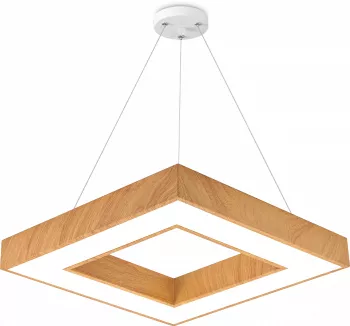 Aplice / Plafoniere - Plafoniera LED Susp. 45W Lemn