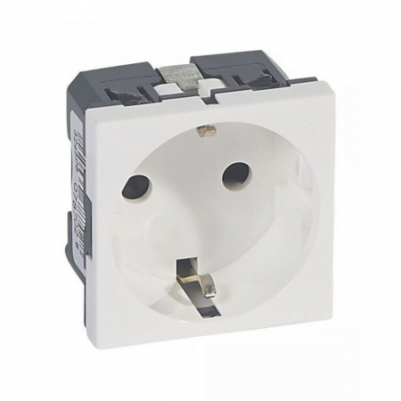 Legrand Mosaic - Priza schuko 16A Legrand Mosaic 2 module, culoare alba