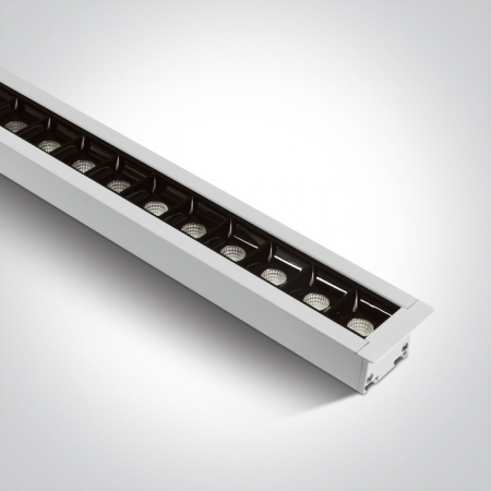 Panouri Led - Profil echipat cu 48 spoturi led, Incastrat, 40W, UGR 19 38145BR/W/V