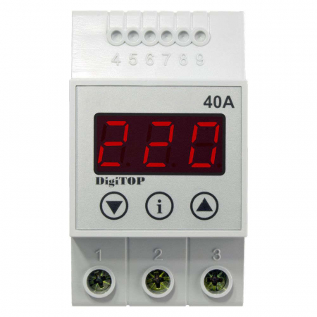 Relee de comanda si supraveghere - Releu monofazic protectie tensiune 40A VP-40A