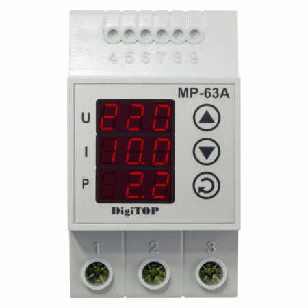 Relee de comanda si supraveghere - Releu protectie multifunctional 63A MP-63