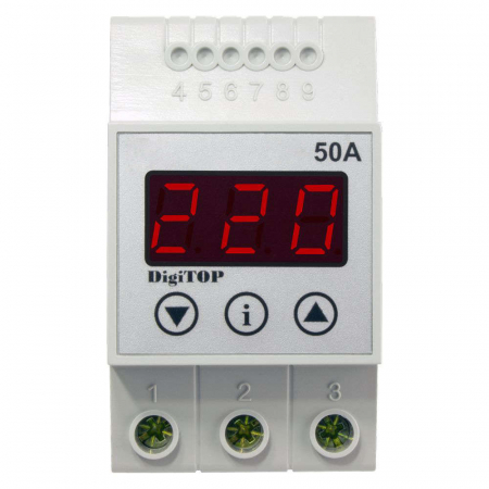 Relee de comanda si supraveghere - Releu protectie tensiune 50A VP-50A