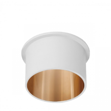 Spoturi / Proiectoare - SPOT ALB/int.AURIU ROTUND PT GU10 ALFA-C