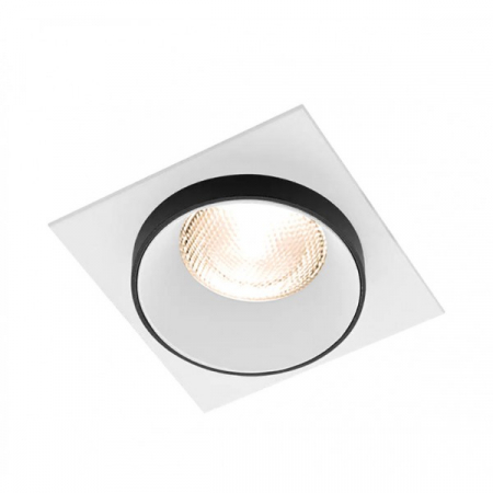 Spoturi / Proiectoare - SPOT ALB/NEGRU PATRAT PT GU10 ALFA-E