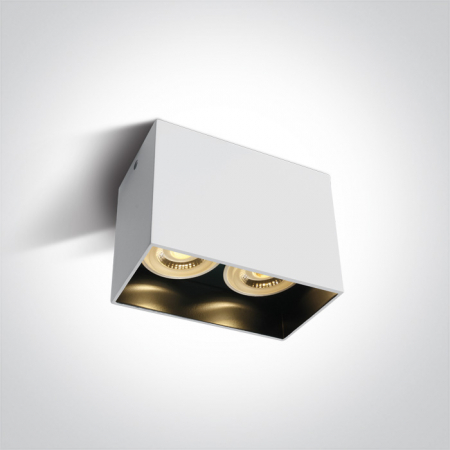 Spot aplicat fix, GU10, 2x10W, IP20 12205NA/W; 12205NA/B [1]