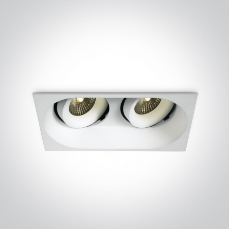 Lustre - Spot incastrat orientabil 2x7W, IP54 11207WD/W/W