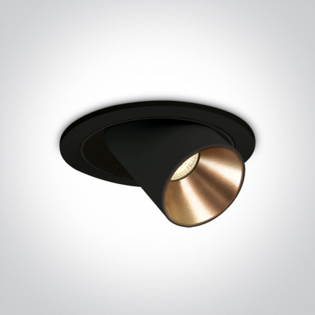 Spot Incastrat Orientabil, Cob Led, 9W, Dark Light, IP20 11109B/W/W 11109B/B/W [1]