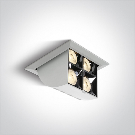 Aplice / Plafoniere - Spot incastrat orientabil, IP20 51406B/W/W; 51406B/B/W