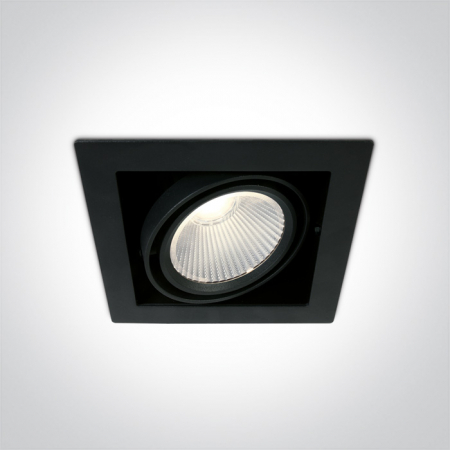 Lustre - Spot incastrat orientabil IP20 NEGRU 51130