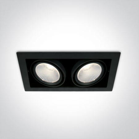 Spoturi / Proiectoare - Spot incastrat orientabil IP20 NEGRU 51230/B/W; 51230/B/C