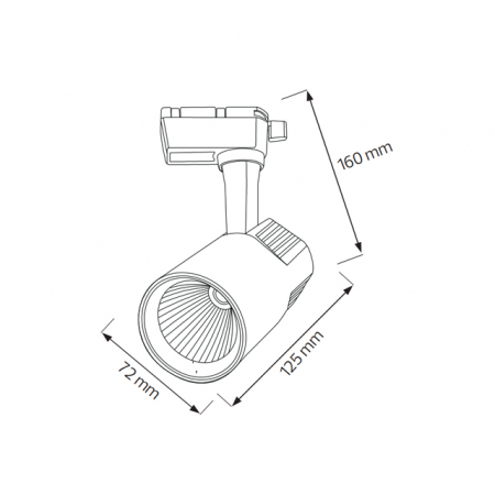 Spot Led Montaj pe Sina Negru [1]