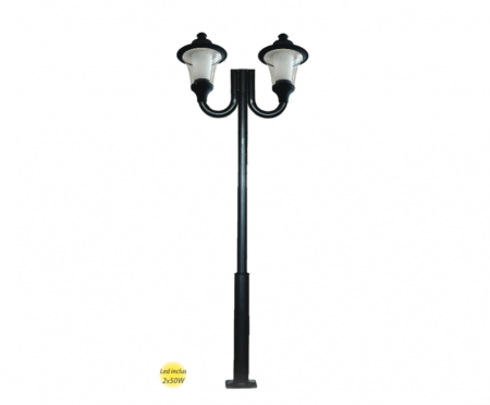 Stalpi Decorativi - Stalp Decorativ Echipat 2Rem 02 / 3M Negru