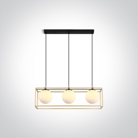 Lustre - 63174C/BS Suspensie Decorativa, E14, 3x8W, IP20, Latime 700mm x Inaltime 1200mm