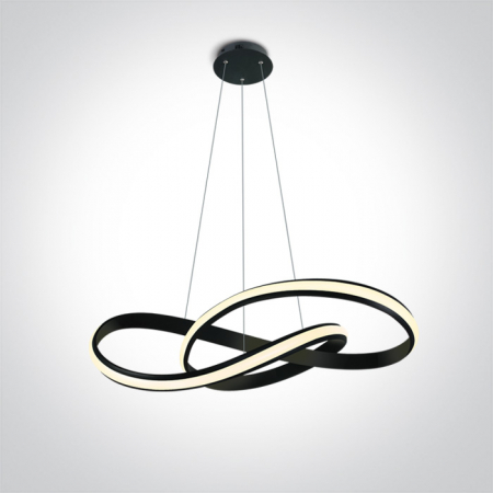 Lustre - Suspensie Led, 40W, IP20, Diametru 600mm x Inaltime 1500mm 63066A/W; 63066A/B