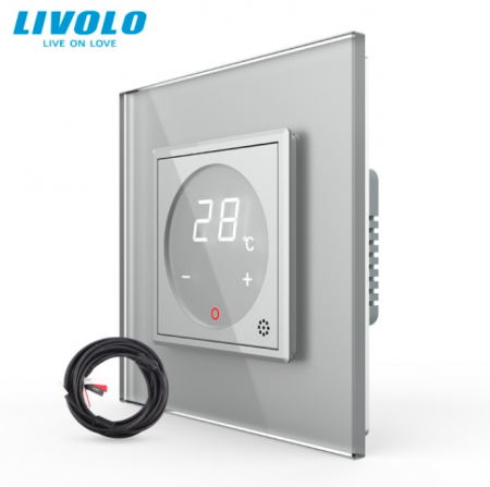 Termostat cu fir pentru incalzire in pardoseala, afisaj electronic, cu touch-screen VL-FCQ1-2AP [3]