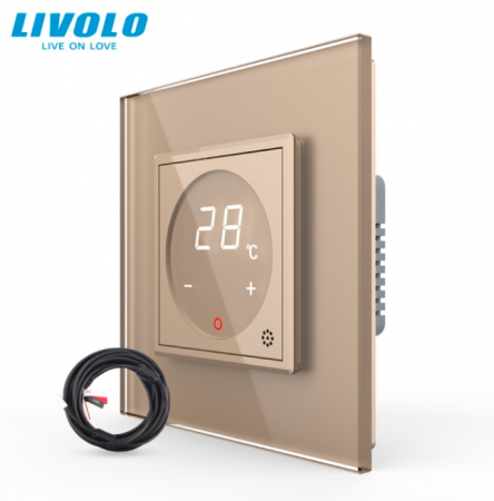 Termostat cu fir pentru incalzire in pardoseala, afisaj electronic, cu touch-screen VL-FCQ1-2AP [2]