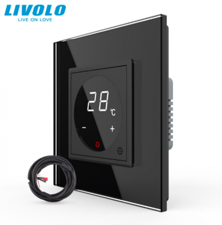 Intrerupatoare Touch / Standard German - Termostat cu fir pentru incalzire in pardoseala, afisaj electronic, cu touch-screen VL-FCQ1-2AP