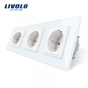Priza Schuko Tripla diferite culori. VL-C7-C3EU-12 [2]