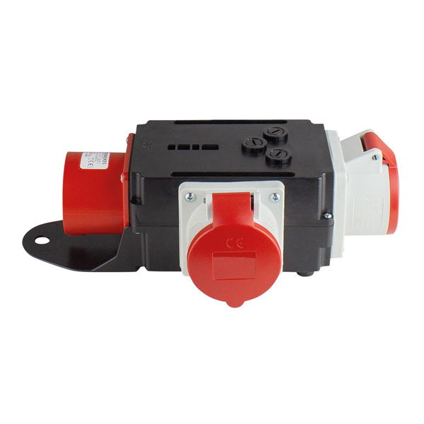 Distribuitor de curent trifazic MIXO CEE maxim 11kW intrare 5 poli 16A 400V iesire 3 prize 5 poli 16A 400V IP44 [2]