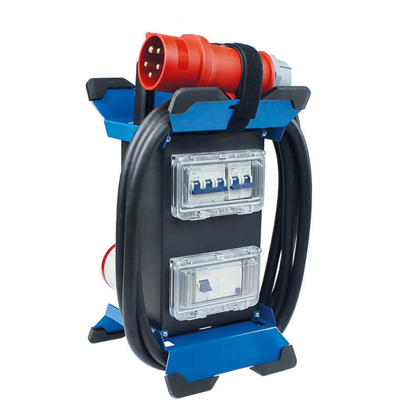 Prelungitor Stecky 13 pentru santier cu 4 prize monofazice schuko 16A 250V, 1 priza trifazica CEE 5 poli 16A IP44 si 1 priza trifazica CEE 5 poli 32A IP44 si protectie diferentiala [2]