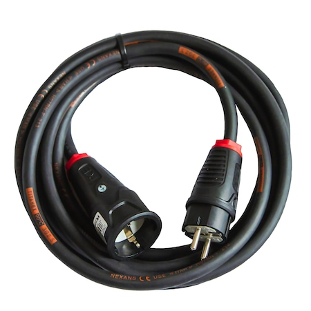 Cordon Prelungitor 1 m 3x1,5mm Cablu cauciucat Titanex H07RN-F 16 A 220 V [1]