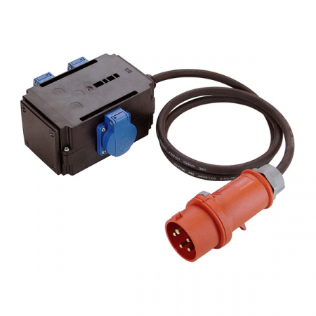 Adaptoare - Adaptor trifazic industrial MIXO IP44 cu cablu intrare 5 poli 16A iesire 3x230V