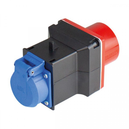 Stecher adaptor de la trifazic 5 poli 16A 11kw la monofazic 16A IP44 [1]