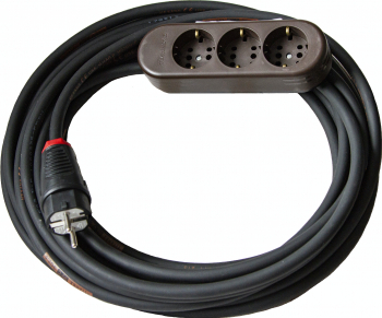 Prelungitoare - Prelungitor cu multipriza Kontavill Legrand cu 3 intrari si cablu cauciucat Titanex de 10m 3x1,5mm