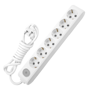 Prelungitoare - Prelungitor Schuko 6P, protectie copii, 3m