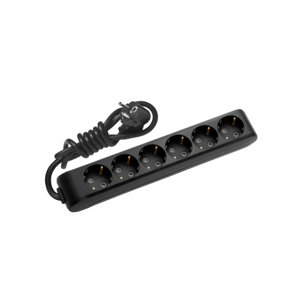 Prelungitoare - Prelungitor Schuko 6P, protectie copii, 1,5m