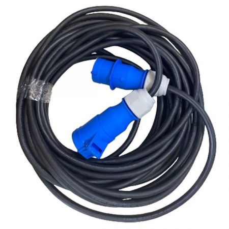 Prelungitoare - Prelungitor 20 m cu calbu 3x4 , cu priza si stecher 3P 32A