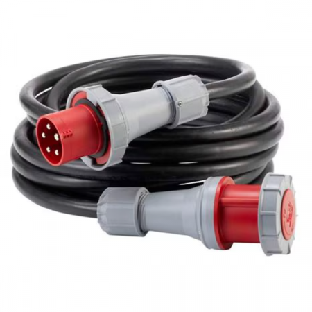 Prelungitoare - Prelungitor trifazic 10 m, H07RN-F-F 5G10, terminale 63A