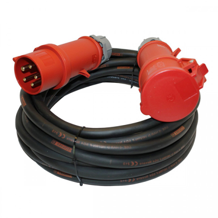 Prelungitoare - Prelungitor trifazic 10 m, Titanex 5x6, terminale 32A
