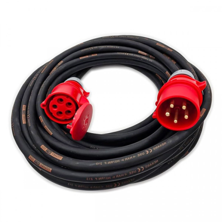 Prelungitoare - Prelungitor trifazic 15 m, Titanex 5x2.5, terminale 16A