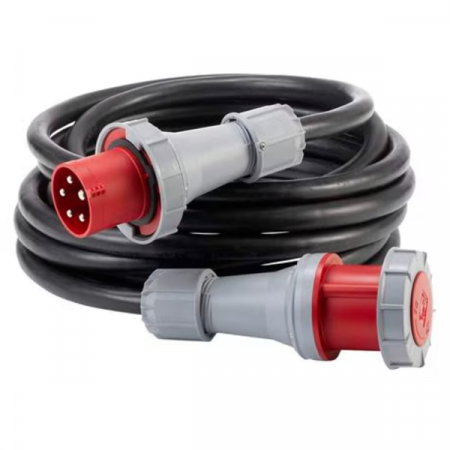 Prelungitoare - Prelungitor trifazic 25 m, H07RN-F 5G16, terminale 63A