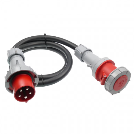 Prelungitoare - Prelungitor trifazic 3 m, H07RN-F-F 5G10, terminale 63A
