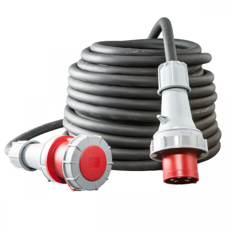 Prelungitoare - Prelungitor trifazic 40 m, H07RN-F-F 5G10, terminale 63A