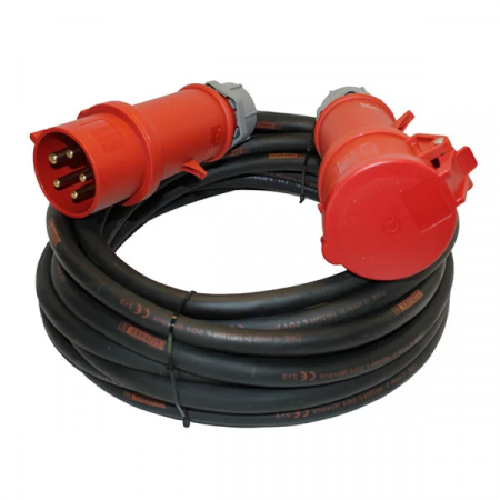 Prelungitoare - Prelungitor trifazic 30 m, H07RN-F 5G4, terminale 32A