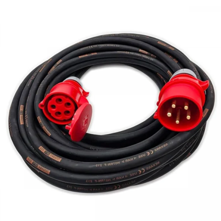 Prelungitoare - Prelungitor trifazic 10 m, H07RN-F 5G1.5, terminale 16A
