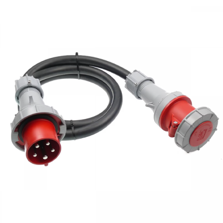Prelungitoare - Prelungitor trifazic 5 m, H07RN-F 5G16, terminale 63A