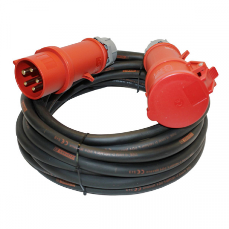 Prelungitoare - Prelungitor trifazic 30 m, Titanex 5x6, terminale 32A