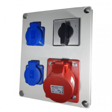 Tablou organizare santier - panou-din-plastic-echipat-1-priza-5-poli-32a-si-2-prize-monofazice-16a-190x140mm-1763-1764-1765-1766-1767-1768-1769-1770-1771-1772-1773-1774-1775-1776-1786