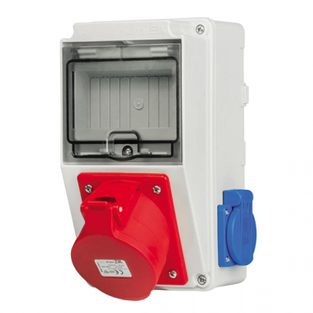 Tablou organizare santier - panou-din-plastic-echipat-1-priza-5-poli-32a-si-2-prize-monofazice-16a-190x140mm-1763-1764-1765-1766-1767-1768-1769-1770-1771-1772-1773-1774-1775-1776-1796