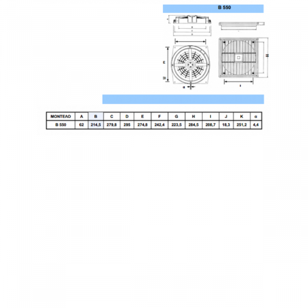 Ventilator pentru perete B-550 [1]