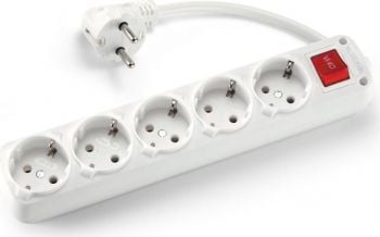 PRELUNGITOARE - Prelungitor Schuko 5 prize, 2m, intrerupator